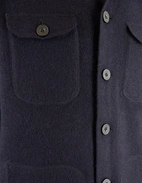 Ferndale Stickad Overshirt Ull Navy