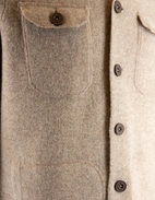 Ferndale Stickad Overshirt Ull Beige