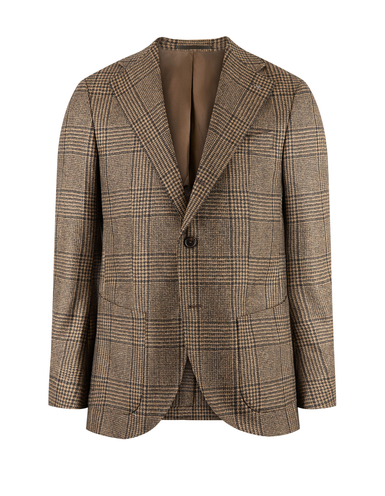 Firenze Blazer Ull Glencheck Brun