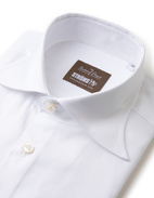 Sartorial Shirt Pinpoint Oxford Vit Stl 42