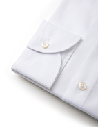 Sartorial Shirt Pinpoint Oxford Vit Stl 43