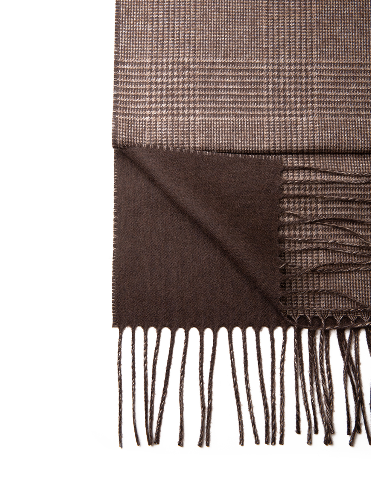 Dallas Scarf Brun Rutig One Size
