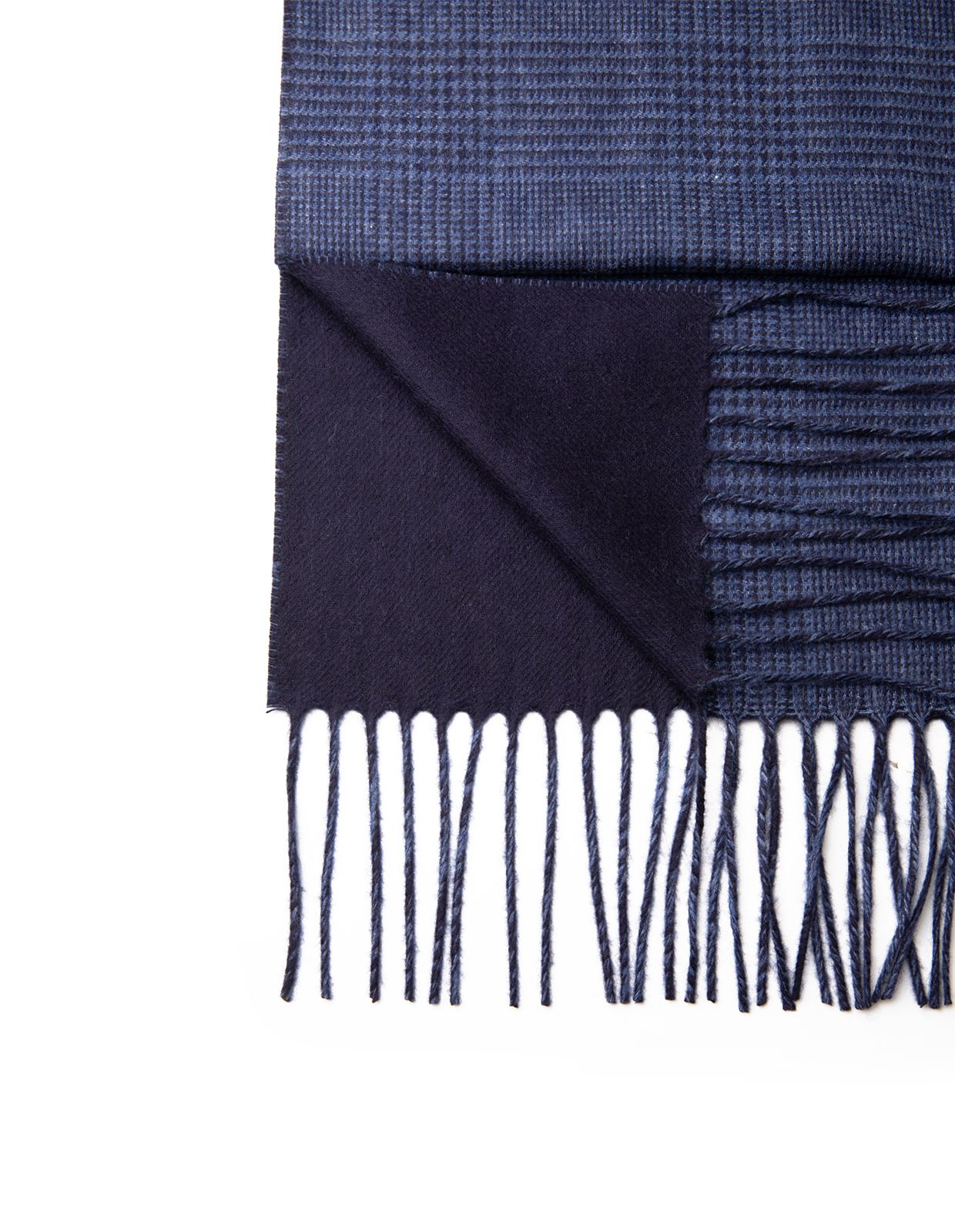Dallas Scarf Navy Rutig