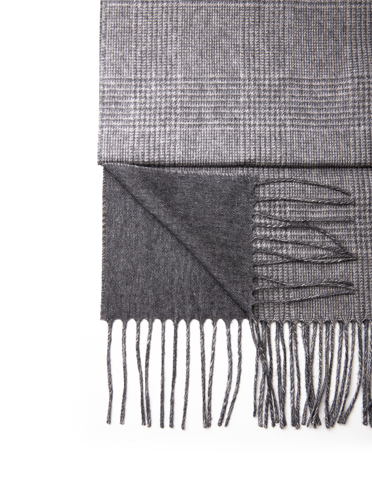 Dallas Scarf Grå Rutig One Size