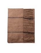 Illinois Scarf Cashmere Brun/Svart