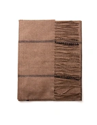 Illinois Scarf Cashmere Brun/Svart