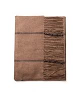 Illinois Scarf Cashmere Brun/Svart