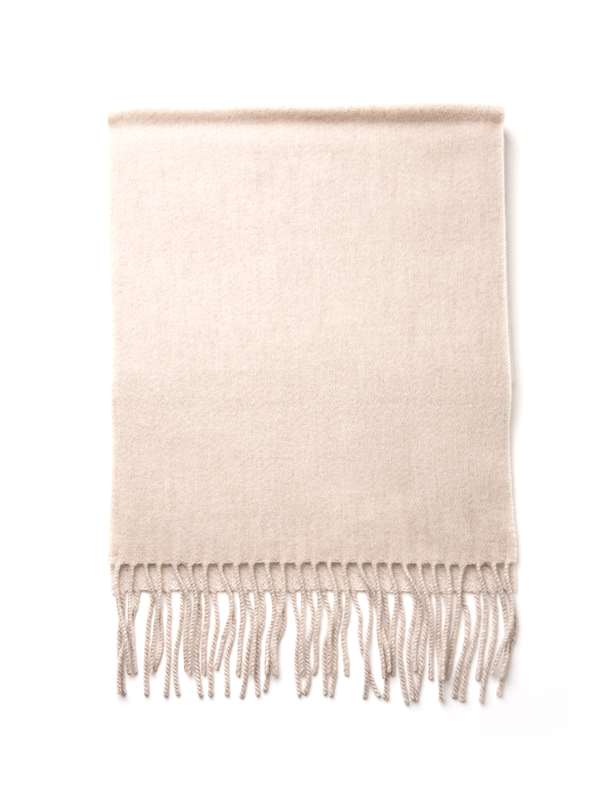 Halsduk Tvåsidig Cashmere Benvit/Beige One Size