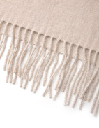 Halsduk Tvåsidig Cashmere Benvit/Beige