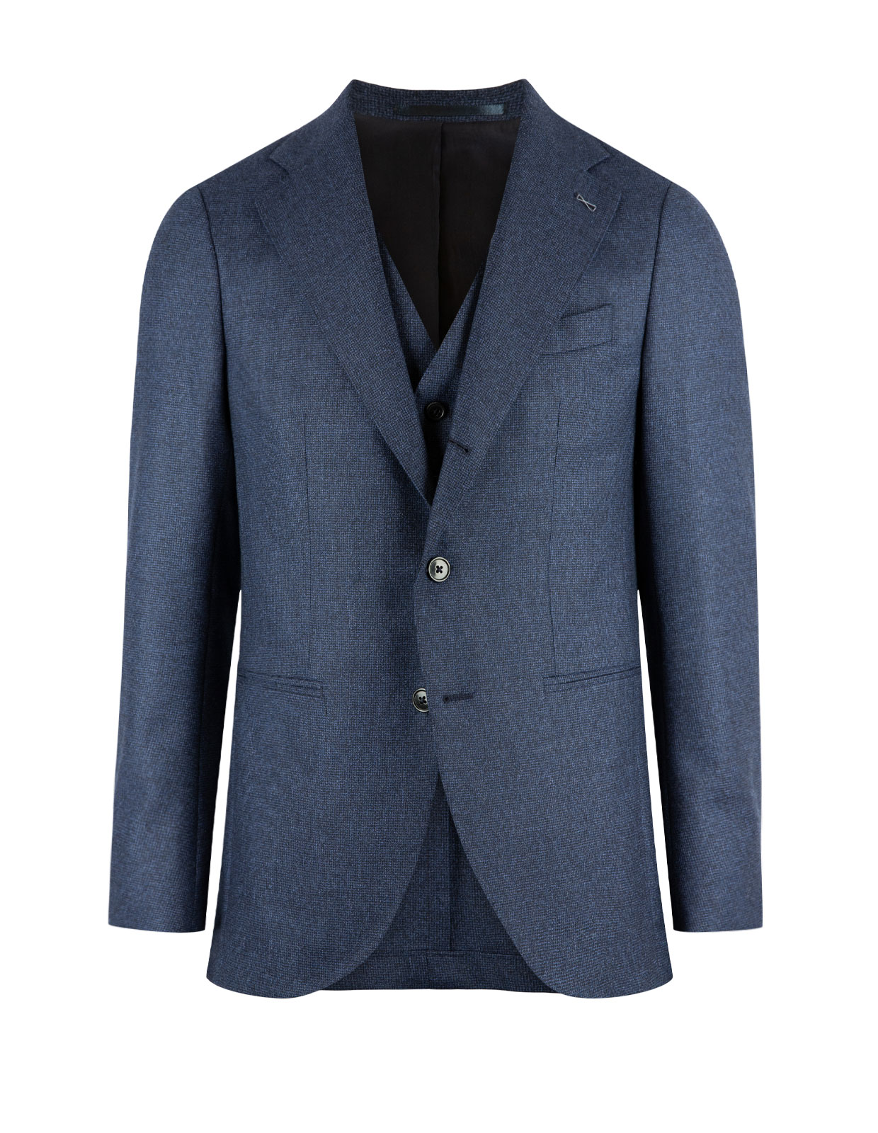 Firenze Kostym Flanell Stretch Blue