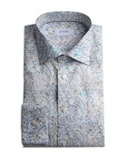 Slim Fit Skjorta Paisley