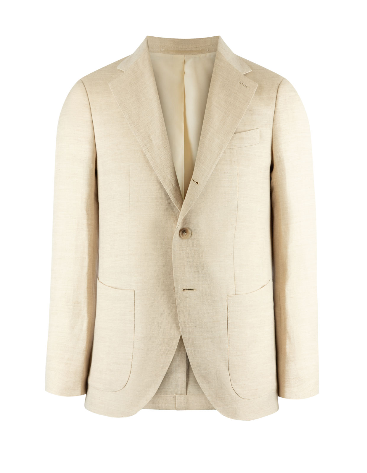 Firenze Kavaj Fiskben Ull Linne Ljusbeige 54