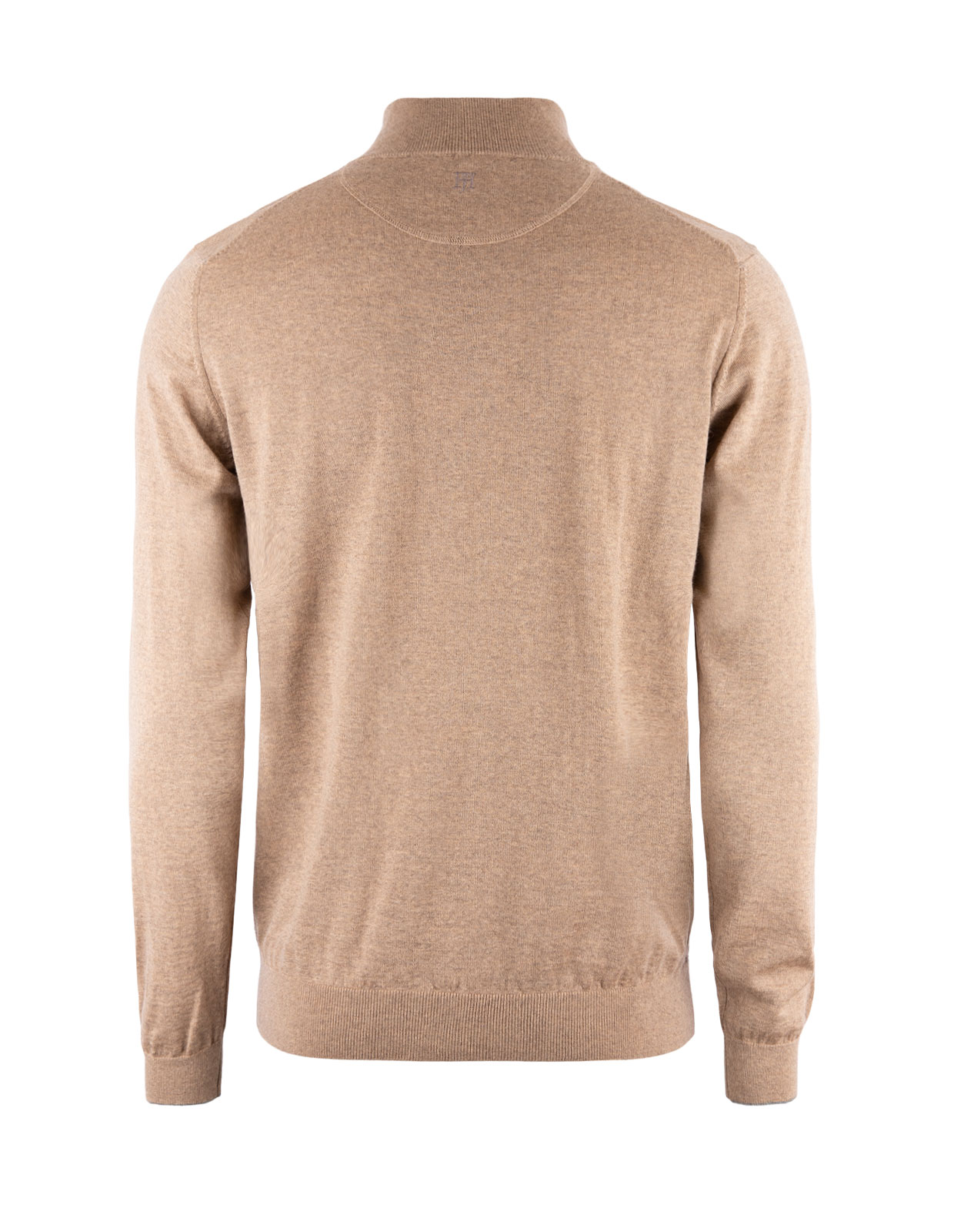 Zip-tröja Merinoull Beige