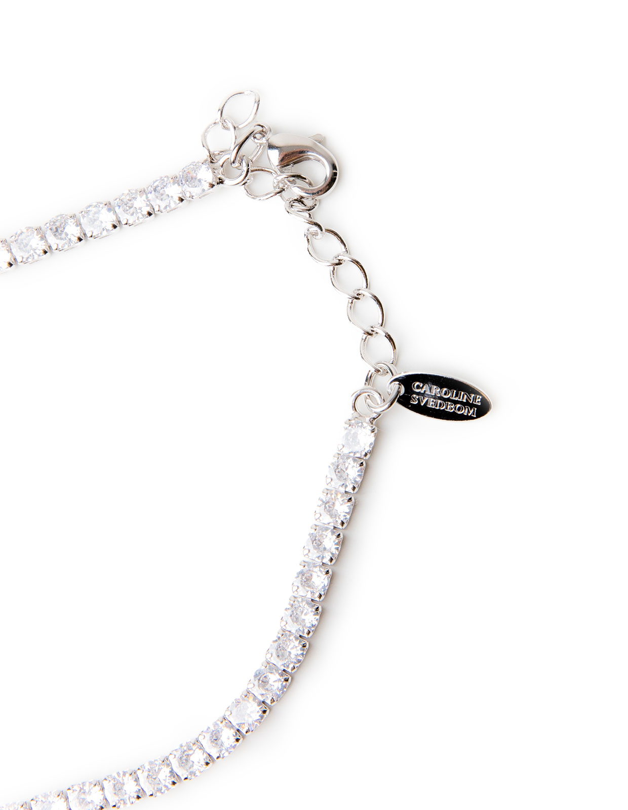 Zara Halsband Rhodium/Crystal