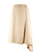 Kjol Bomullspoplin Beige Stl 40