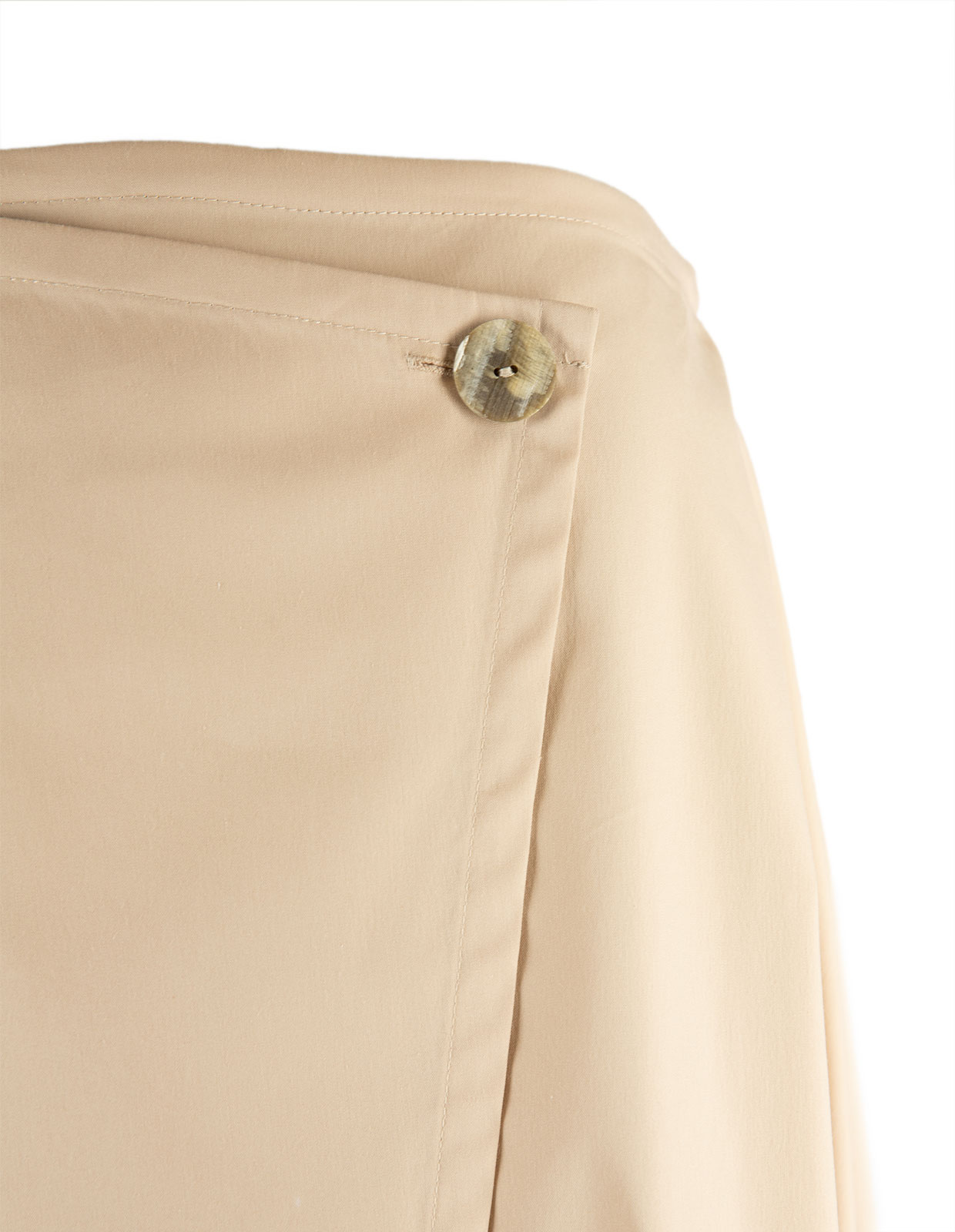 Kjol Bomullspoplin Beige Stl 40