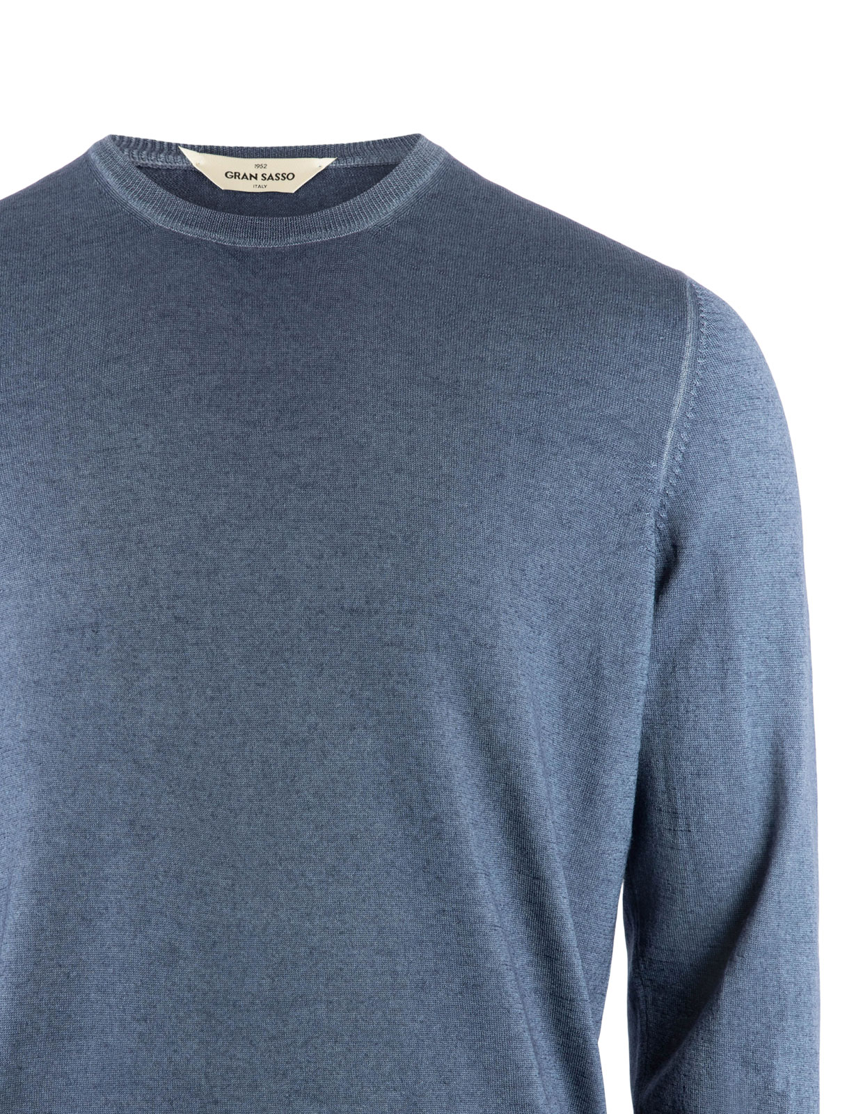 Vintage Summer Merino Rundhals Blå 54