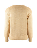 Tröja Rundhals Bomull Melerad Beige Stl 56