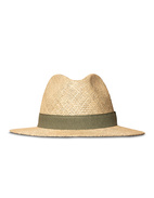 Panama Hatt Beige/Grön Stl L