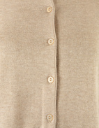 Cardigan Bomull/Viscose Ljusbeige