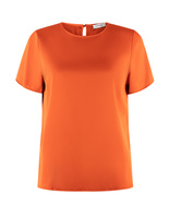 Lorna T-shirt Siden Orange Stl 36