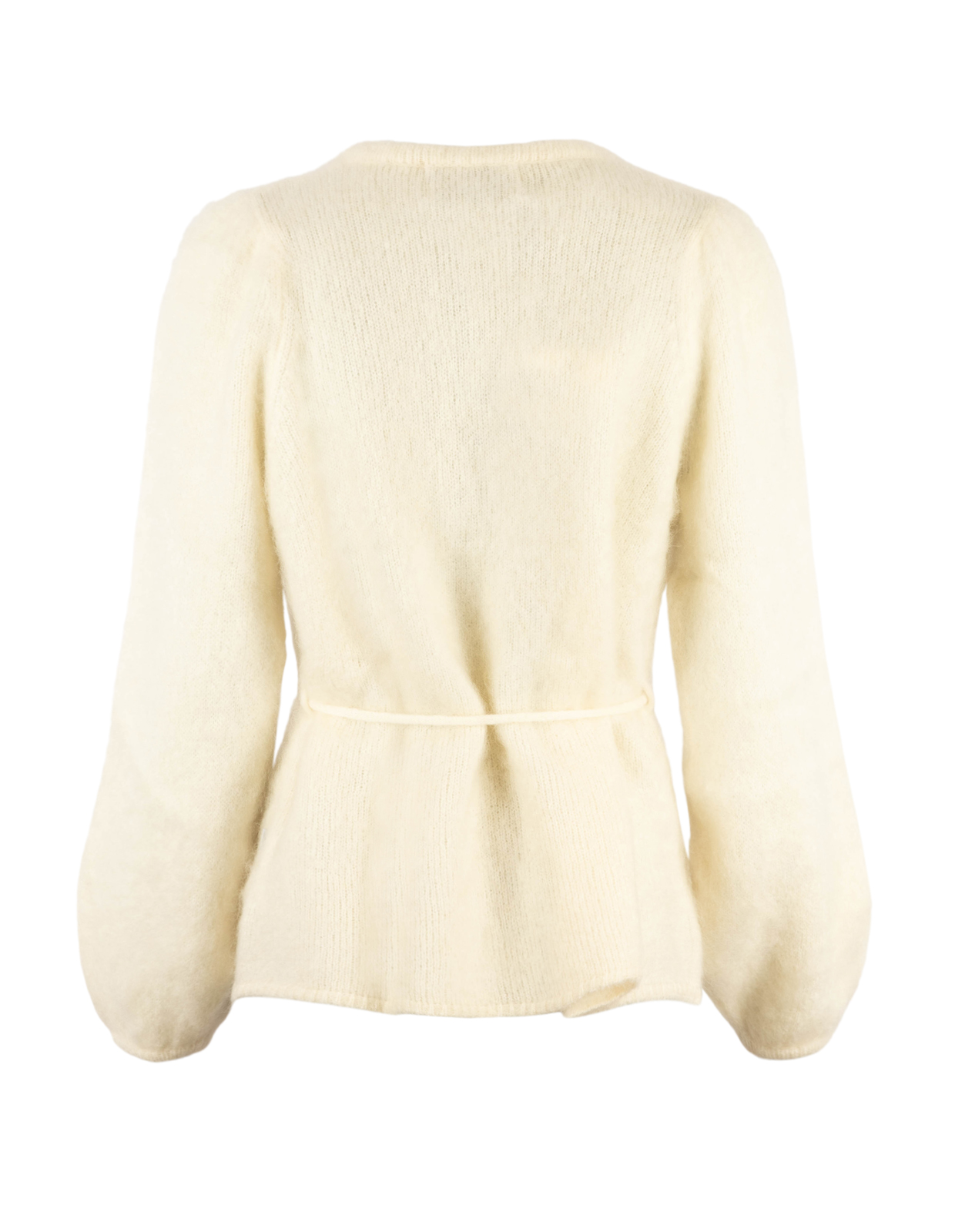 Fredrikke Cardigan Mohair Benvit