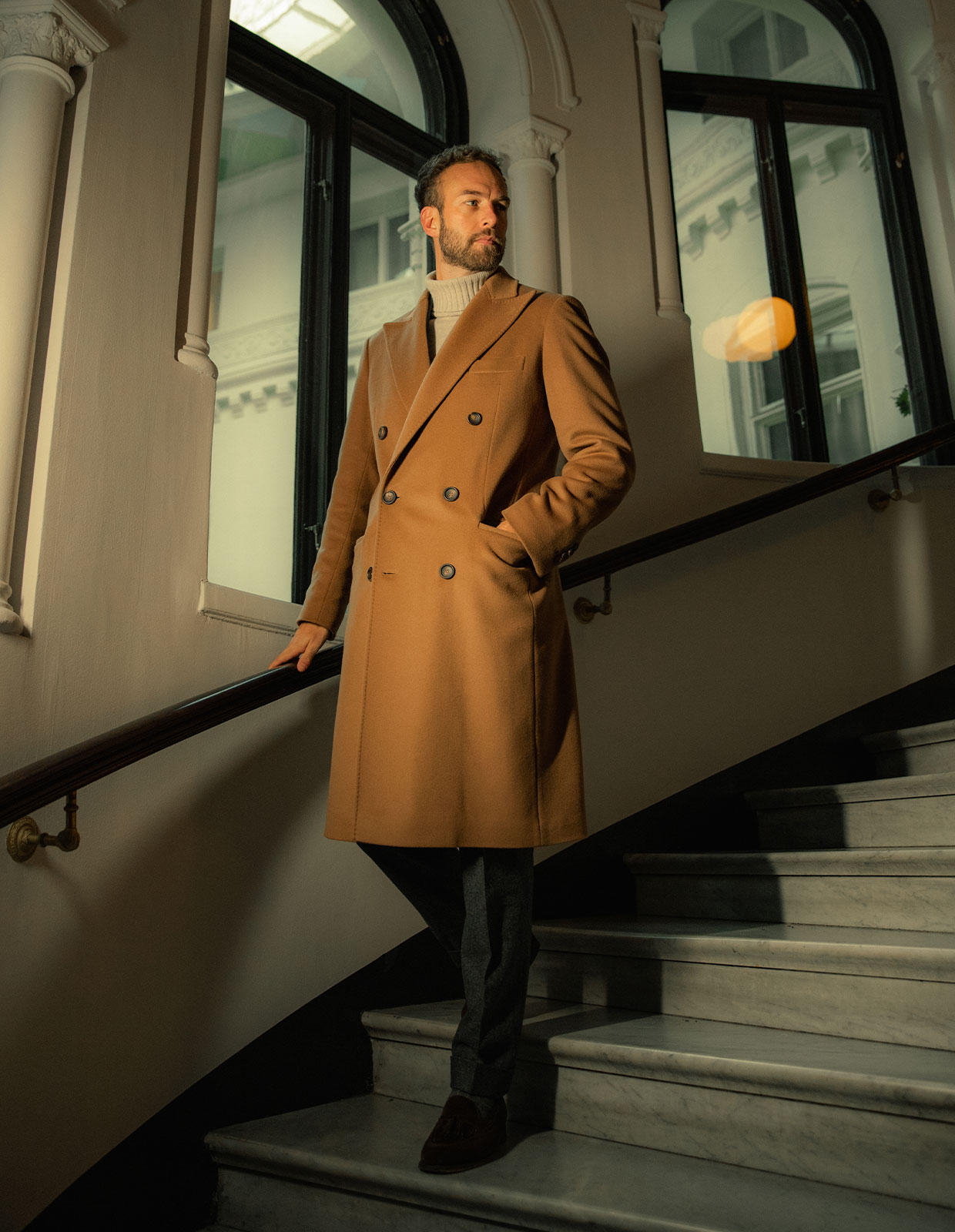 Sartorial Rock Ull/Cashmere Kamel Stl 50