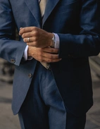 Sartorial Trouser Linne Navy 48