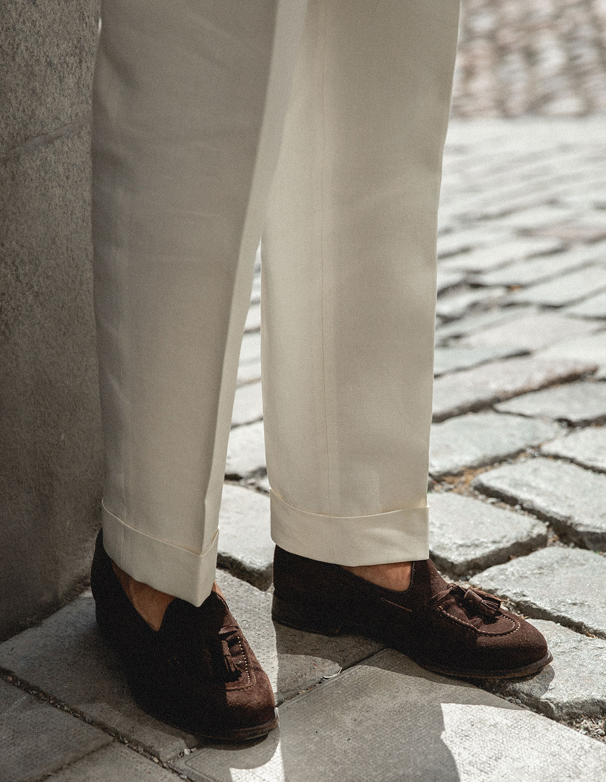 Sartorial Trouser Linne Benvit
