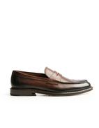 Penny Loafer Läder Brun Stl 44