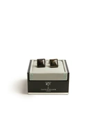 Titanium Classic Manschettknappar Silver/Grön/Brun