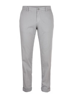Milano Slim Chinos Cotton Stretch Pearl Grey