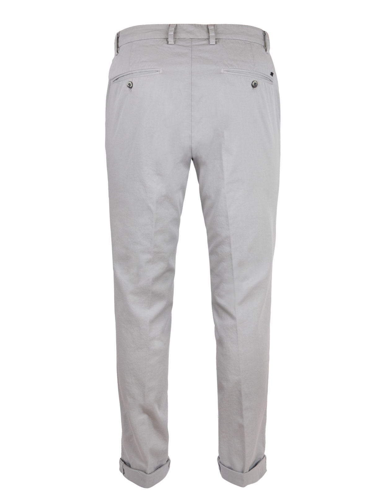 Milano Slim Chinos Cotton Stretch Pearl Grey