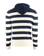 Hoodie Vit/Navy