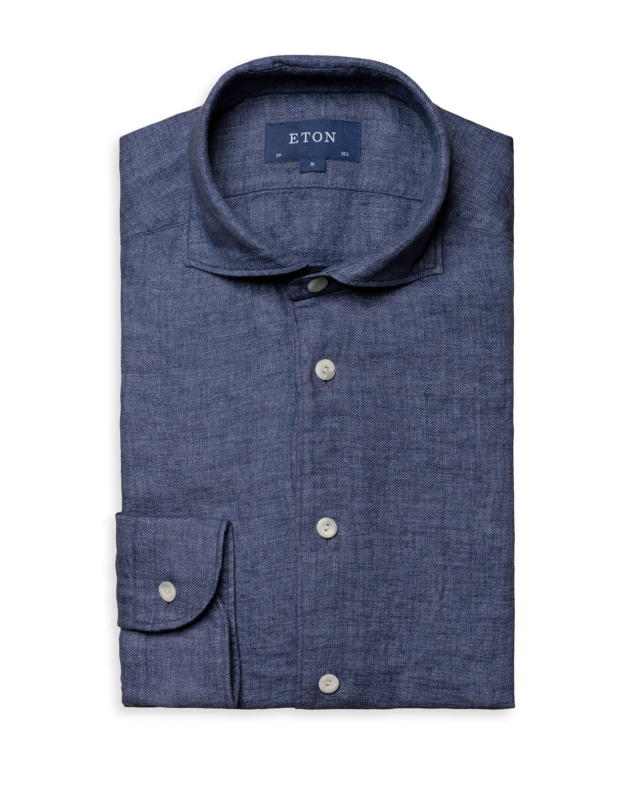 Slim Fit Skjorta Linne Navy