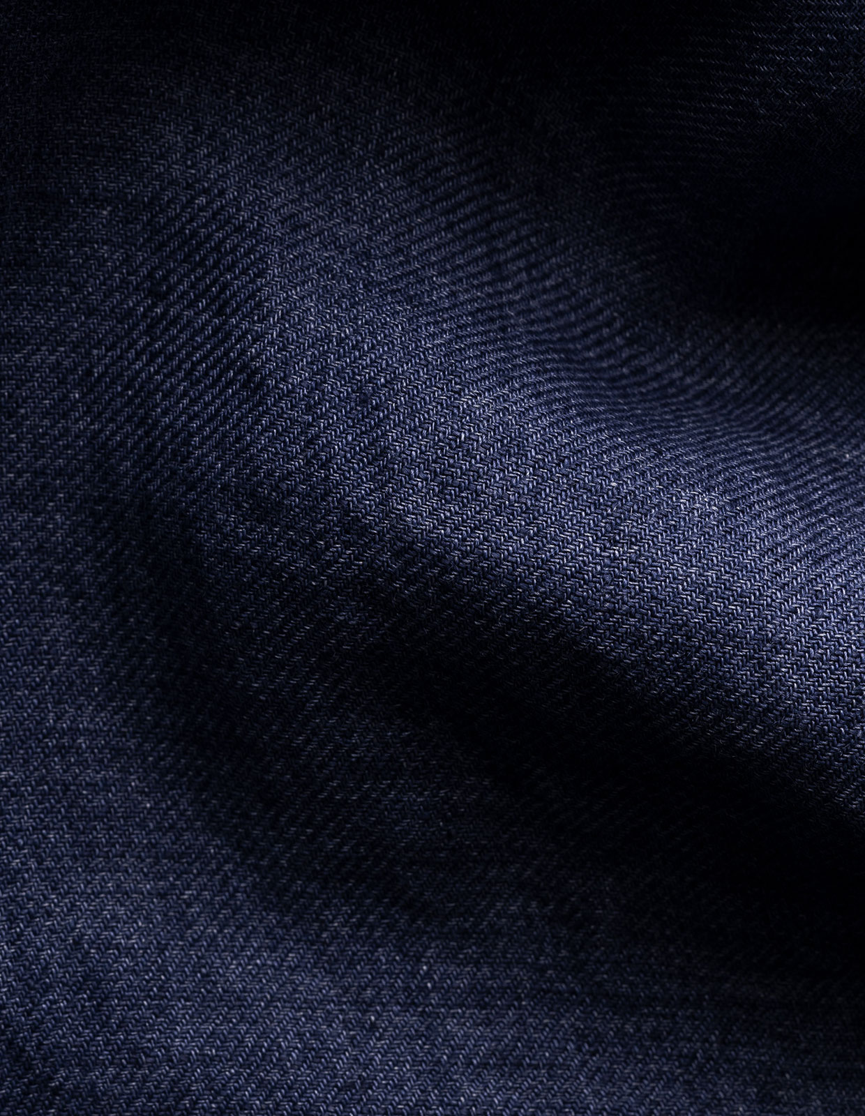 Slim Fit Skjorta Linne Navy Stl 40