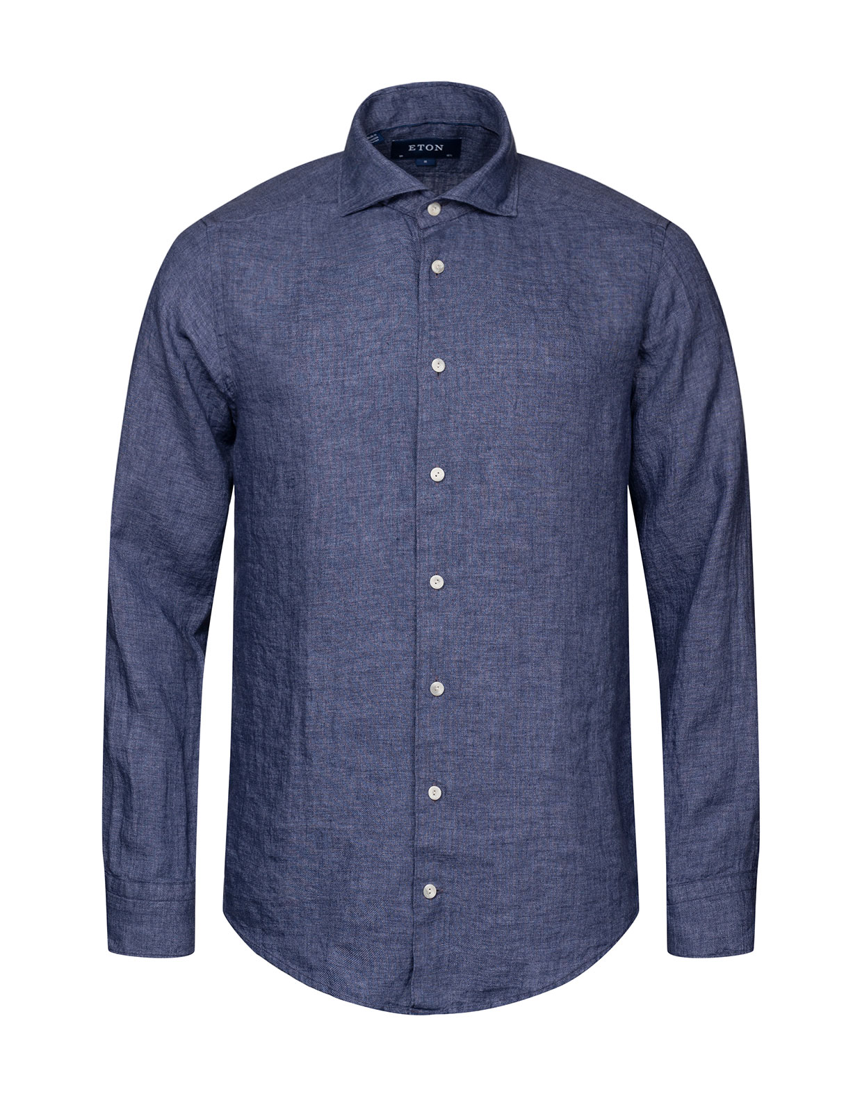 Slim Fit Skjorta Linne Navy Stl 40