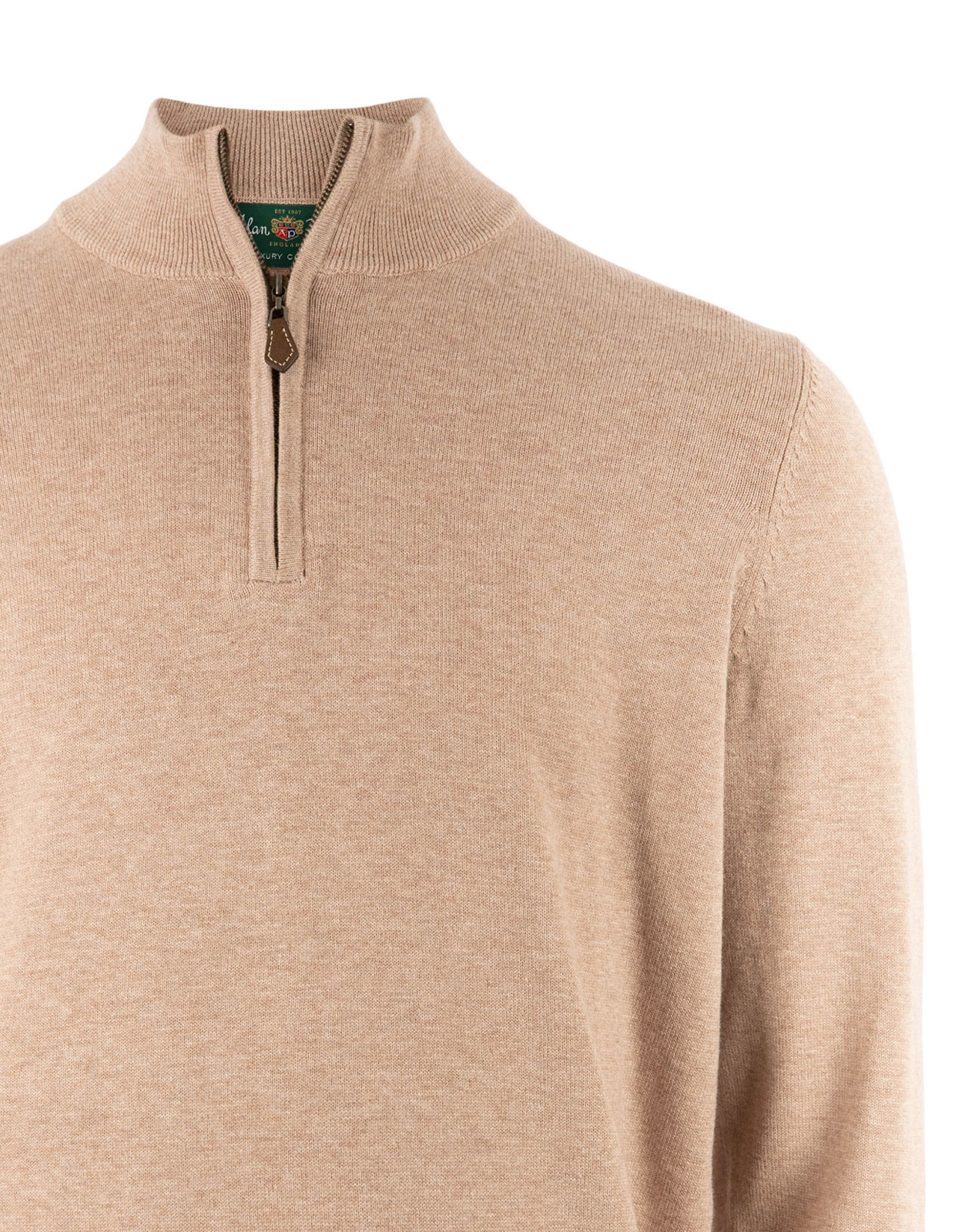 Selhurst Half Zip Bomull/Cashmere Beige