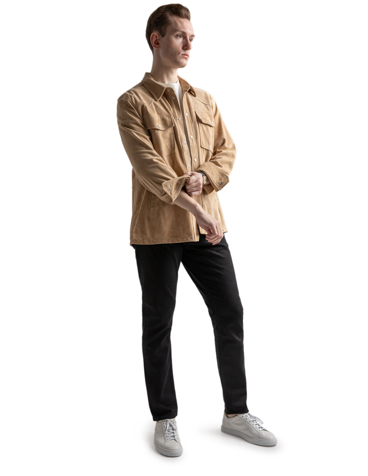 Overshirt Mocka Beige Stl 50