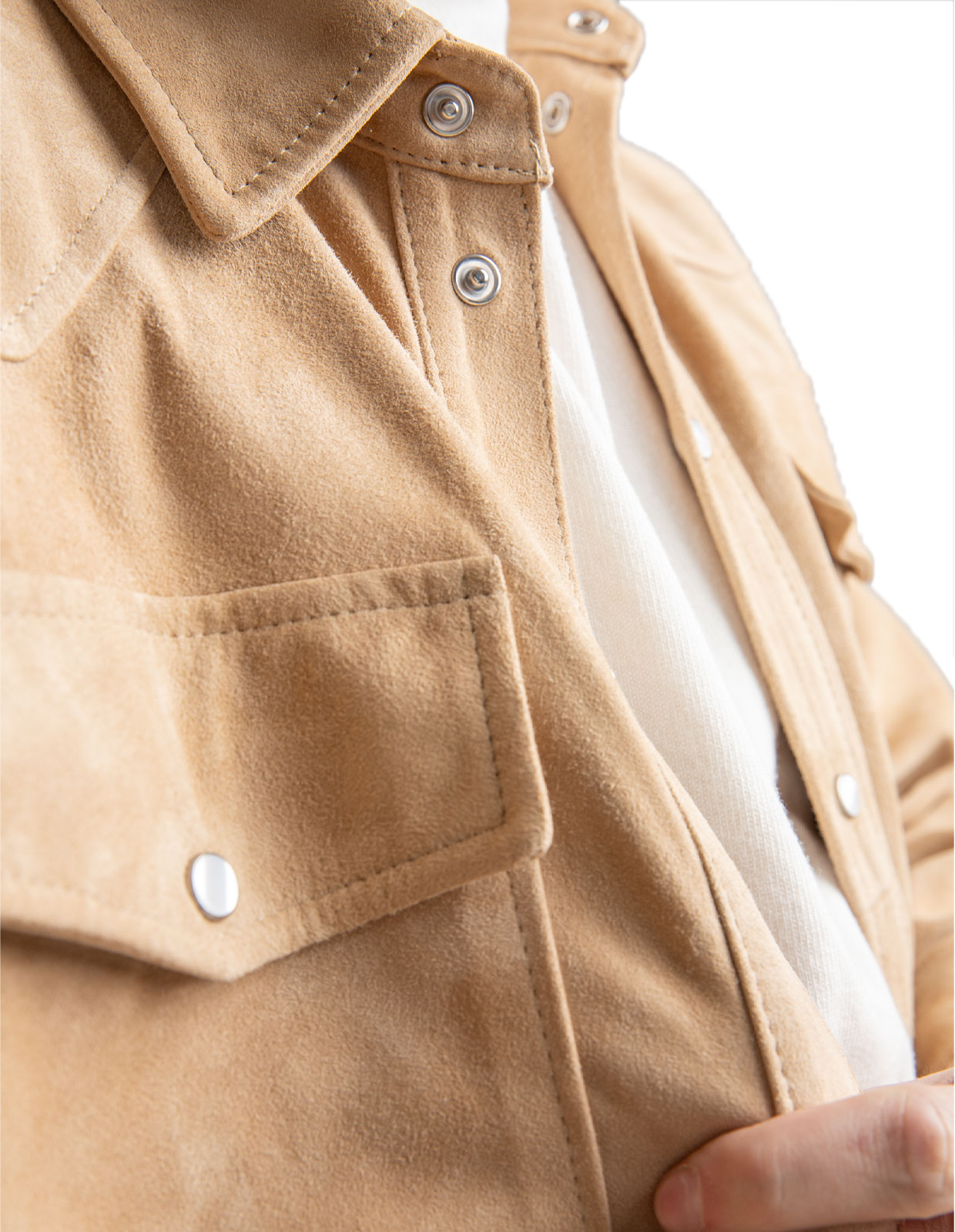 Overshirt Mocka Beige Stl 46