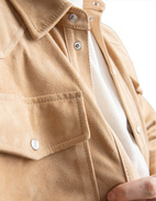 Overshirt Mocka Beige Stl 50