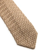 Slips Stickad Zig Zag Guldbeige