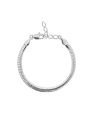 Classic Rope Bracelet Rhodium