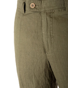 Slacks Chinos Linne Olivgrön