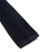 Grana Riso Stickad Slips Siden Marinblå One Size