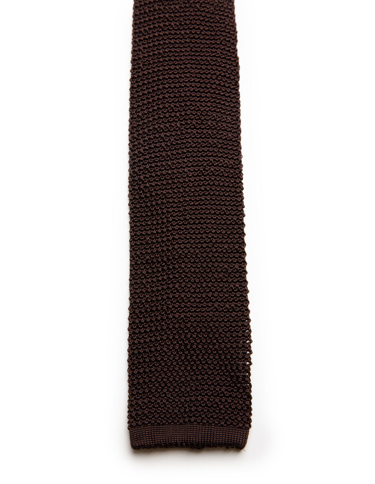 Grana Riso Stickad Slips Siden Mörkbrun One Size