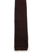 Grana Riso Stickad Slips Siden Mörkbrun One Size