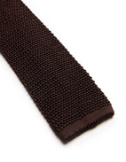 Grana Riso Stickad Slips Siden Mörkbrun One Size