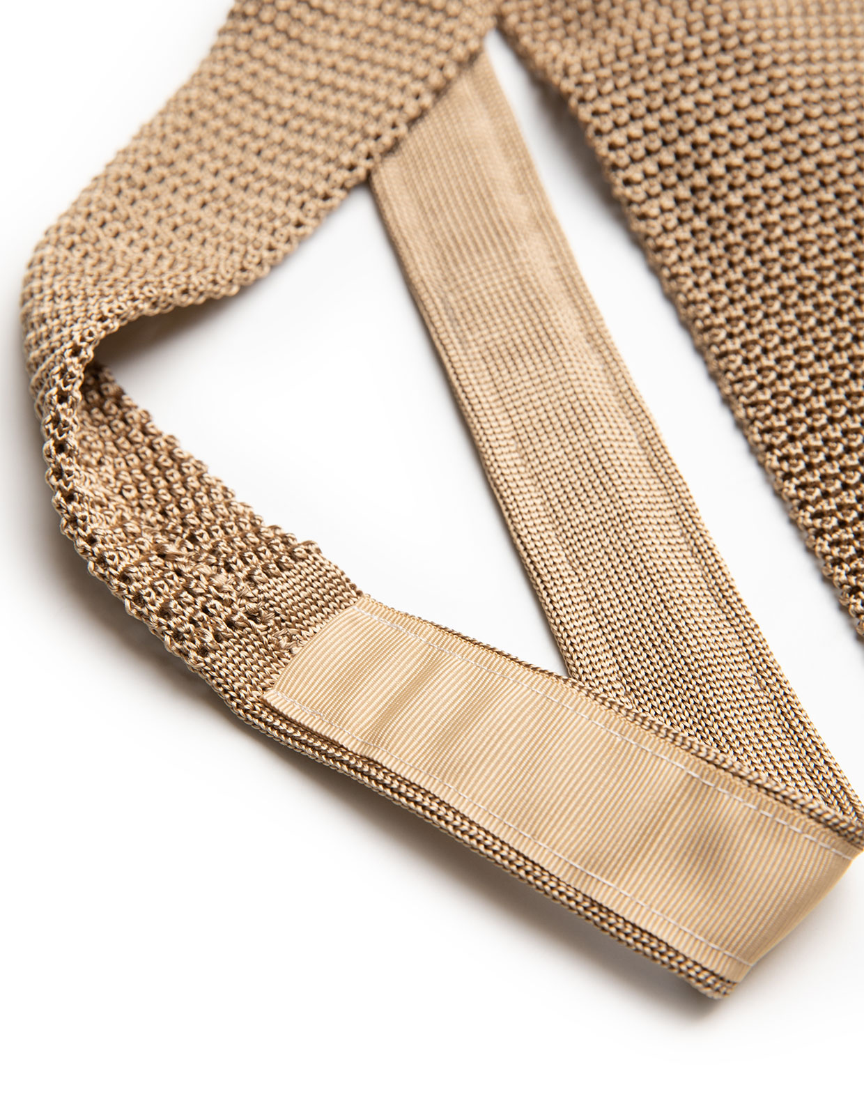 Grana Riso Stickad Slips Siden Beige One Size
