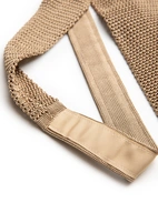 Grana Riso Stickad Slips Siden Beige One Size